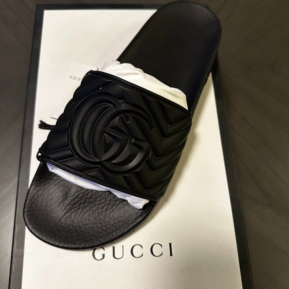 AUTHENTIC Brand New Gucci Slides Men\'s Size 10.5 main image 8